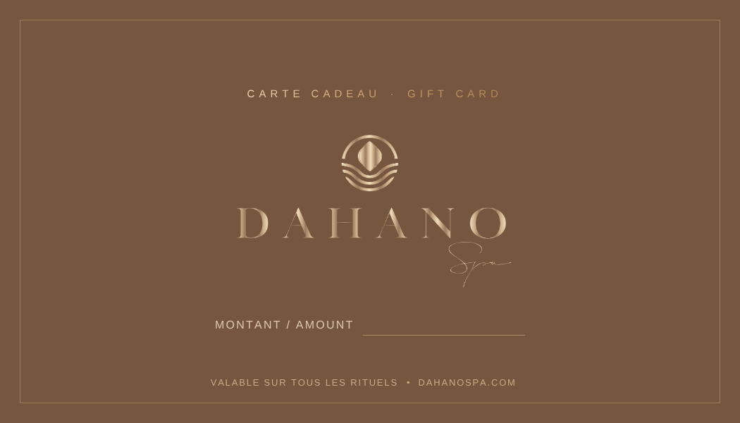 Carte-cadeau DAHANO Head & Beauty Spa