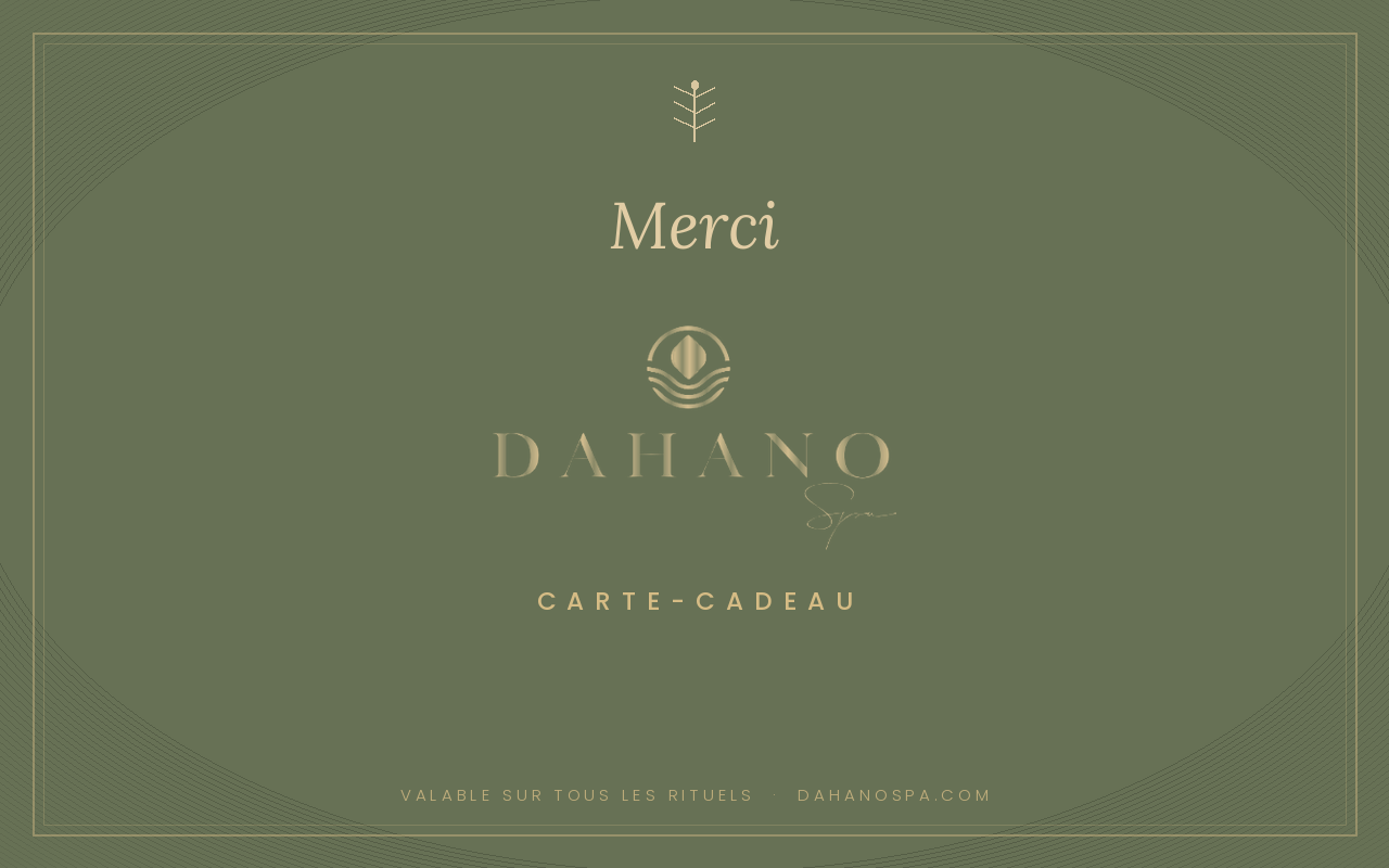 Carte-cadeau DAHANO, Merci
