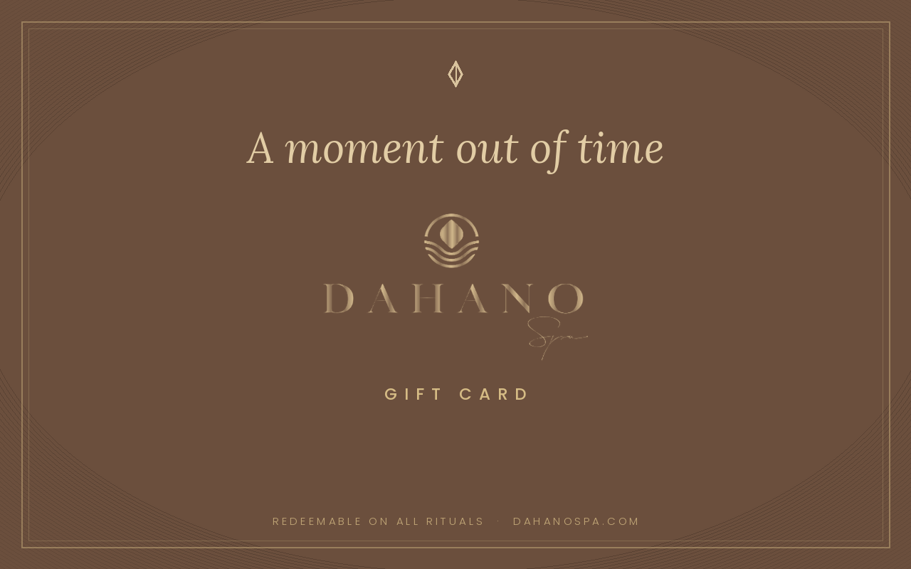 DAHANO gift card, A moment out of time